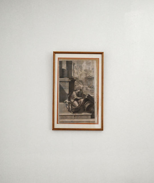 antique engraving "glossarium ad scripture"