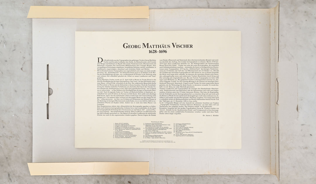 vintage german portfolio of prints from georg matthaus vischer