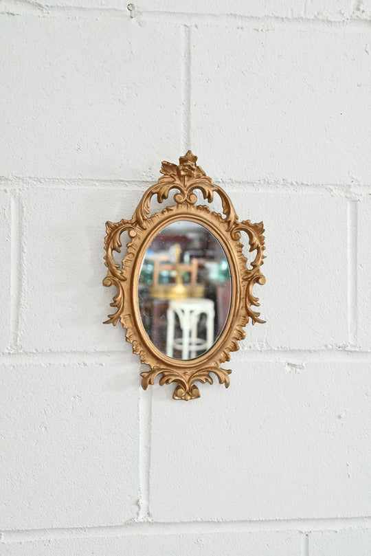 vintage petite florentine mirror