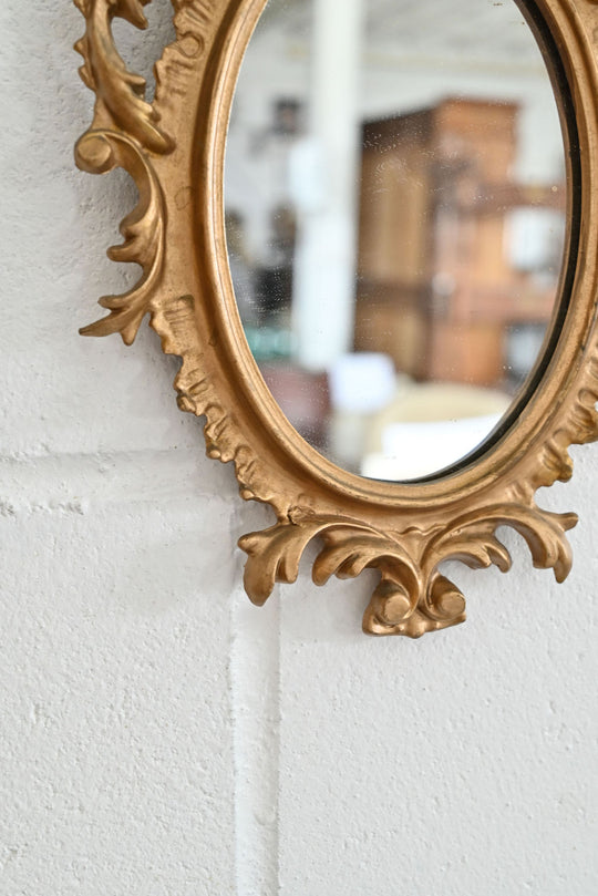 vintage petite florentine mirror
