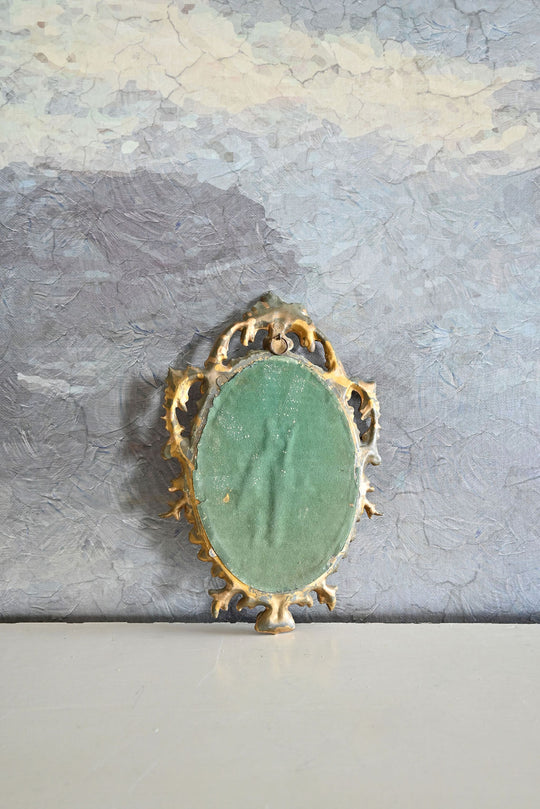 vintage petite florentine mirror
