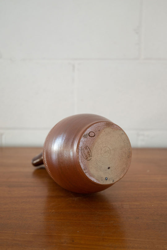 vintage french stoneware pitcher