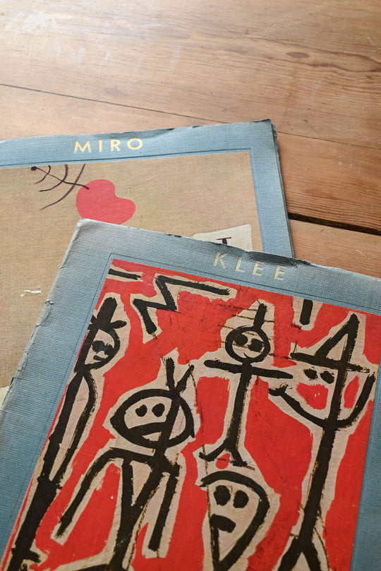 vintage miro and klee art print collection