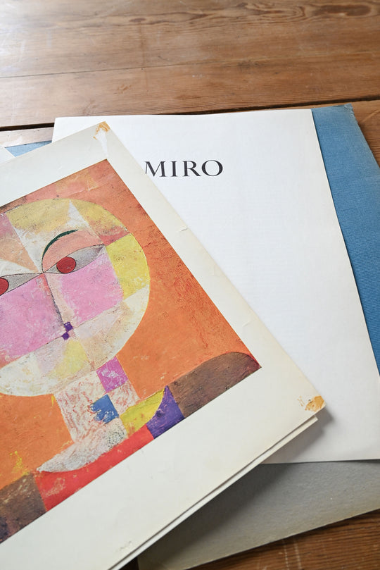 vintage miro and klee art print collection