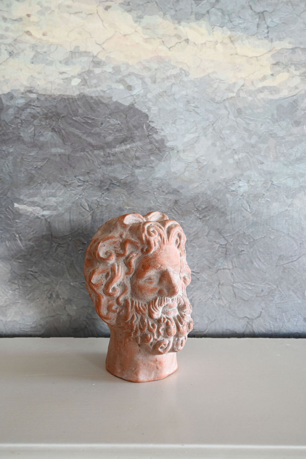 vintage french terracotta bust