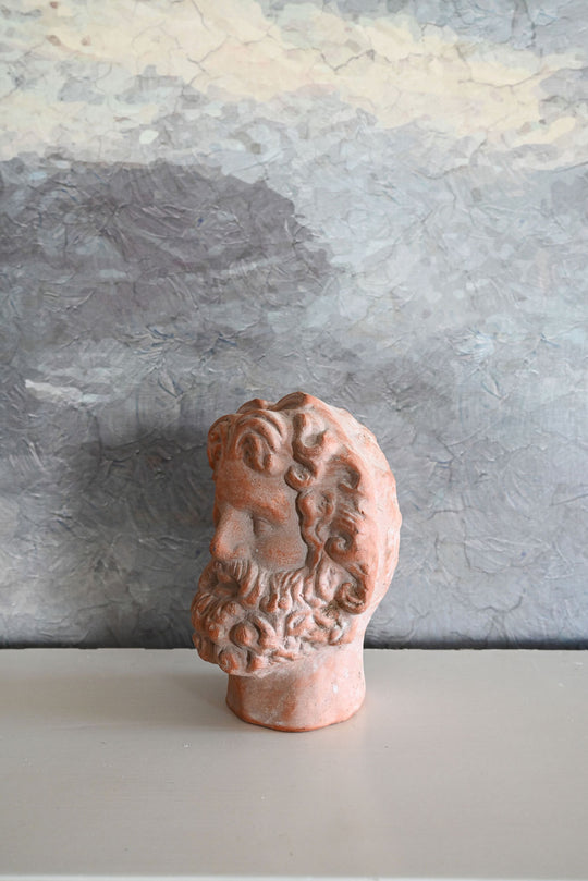 vintage french terracotta bust