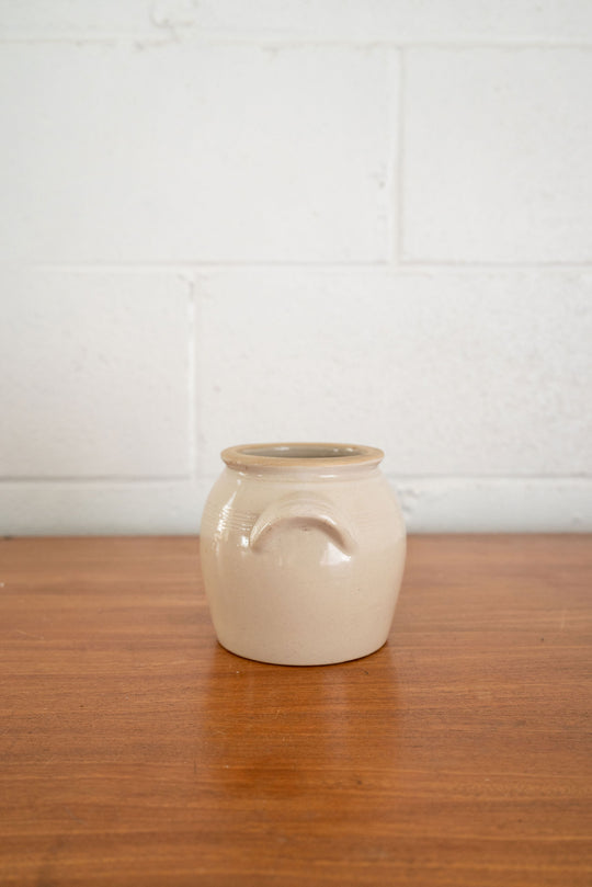 vintage french stoneware confit pot