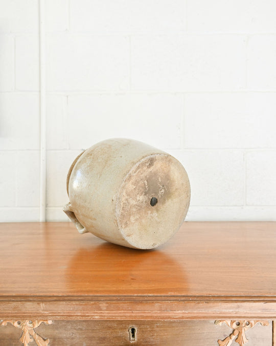 vintage french stoneware confit pot