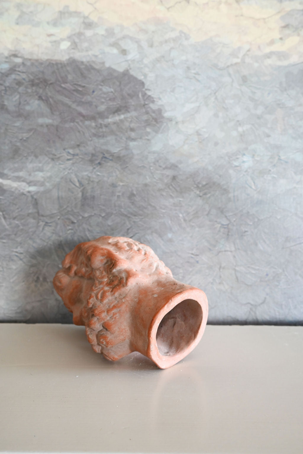 vintage french terracotta bust