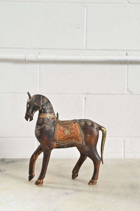 vintage french wood cheval