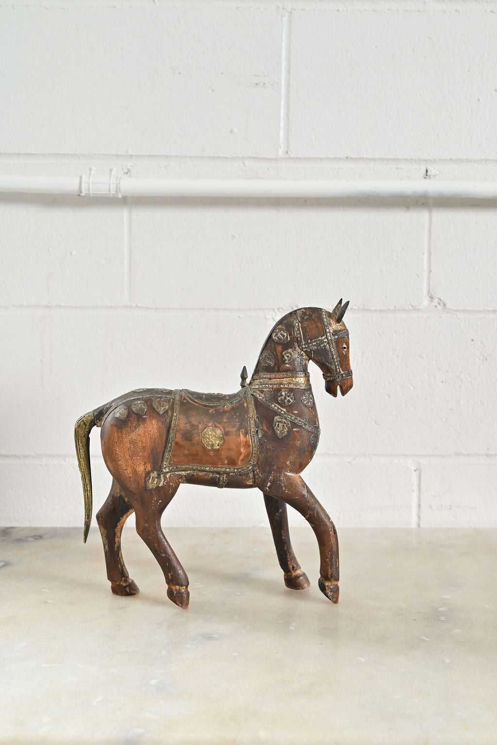 vintage french wood cheval