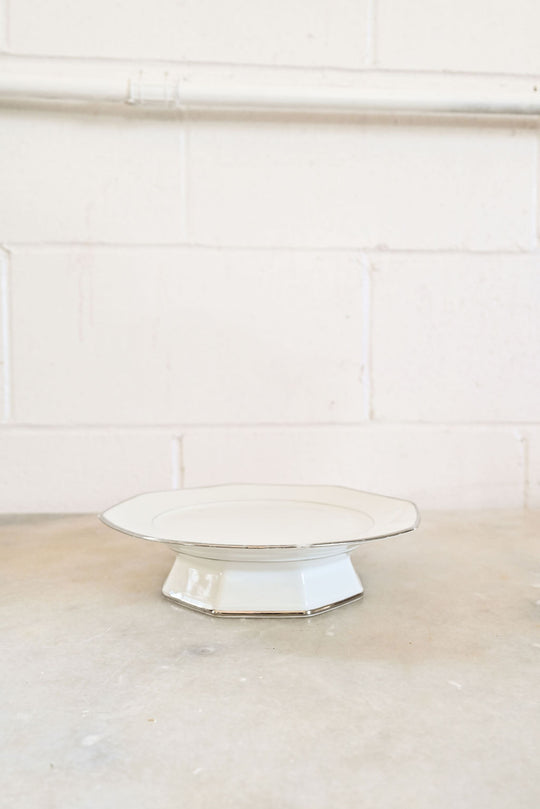 vintage limoges porcelain cake pedestal