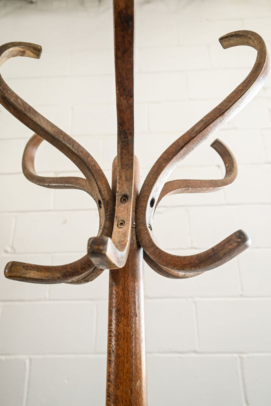 vintage french thonet inspired coat rack