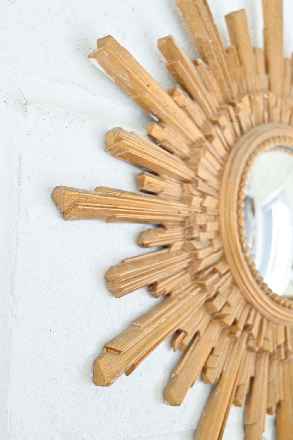 vintage french sunburst miroir sorcière