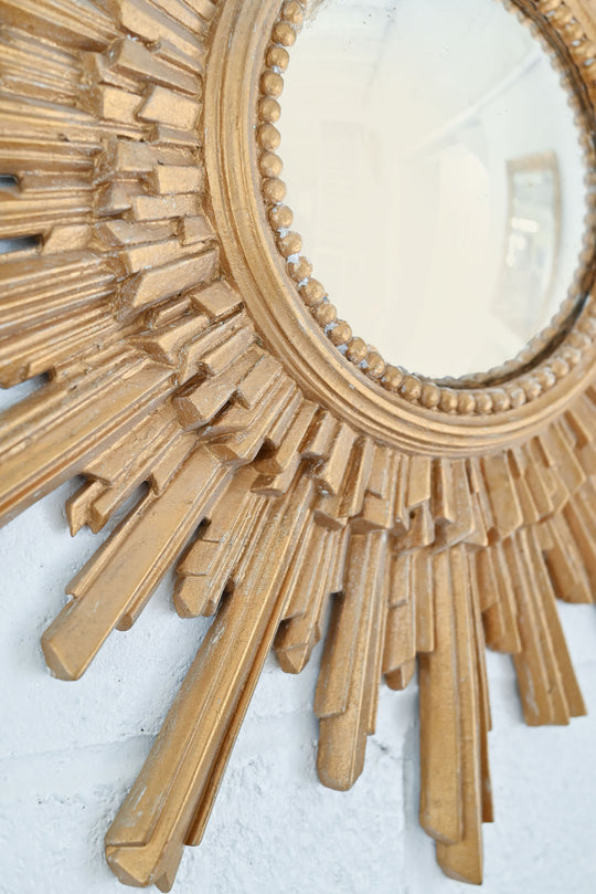 vintage french sunburst miroir sorcière