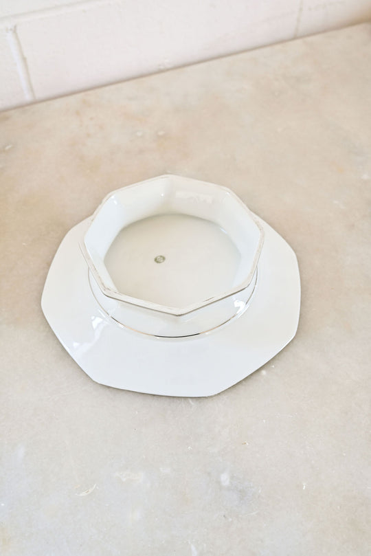 vintage limoges porcelain cake pedestal