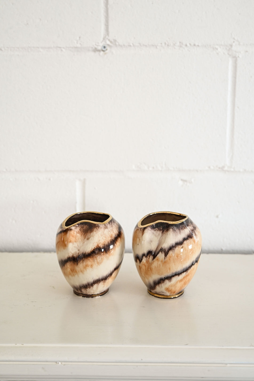vintage pair of west german vases