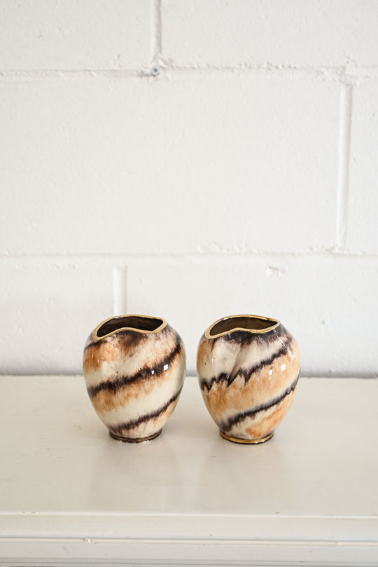 vintage pair of west german vases