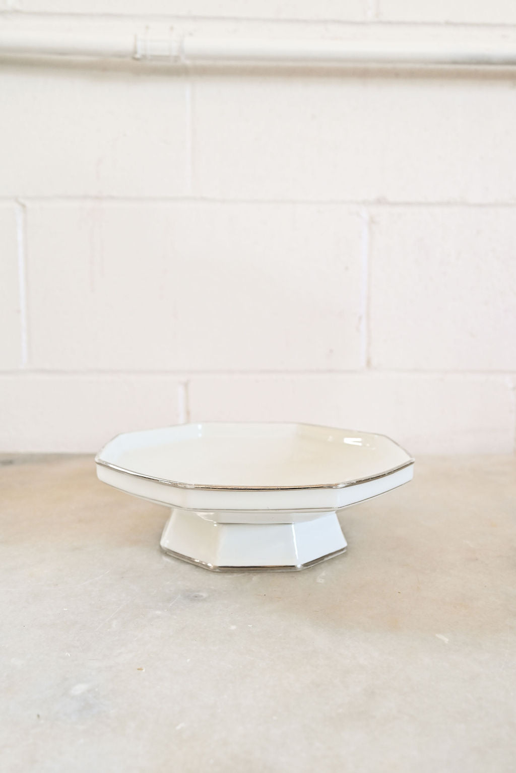 vintage limoges porcelain cake pedestal