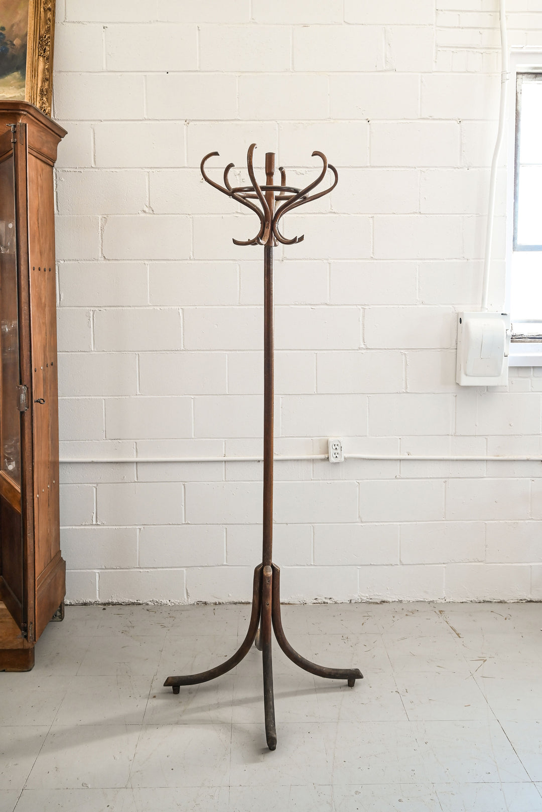 vintage french thonet inspired coat rack
