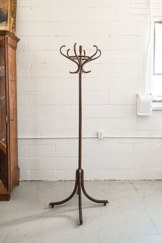 vintage french thonet inspired coat rack
