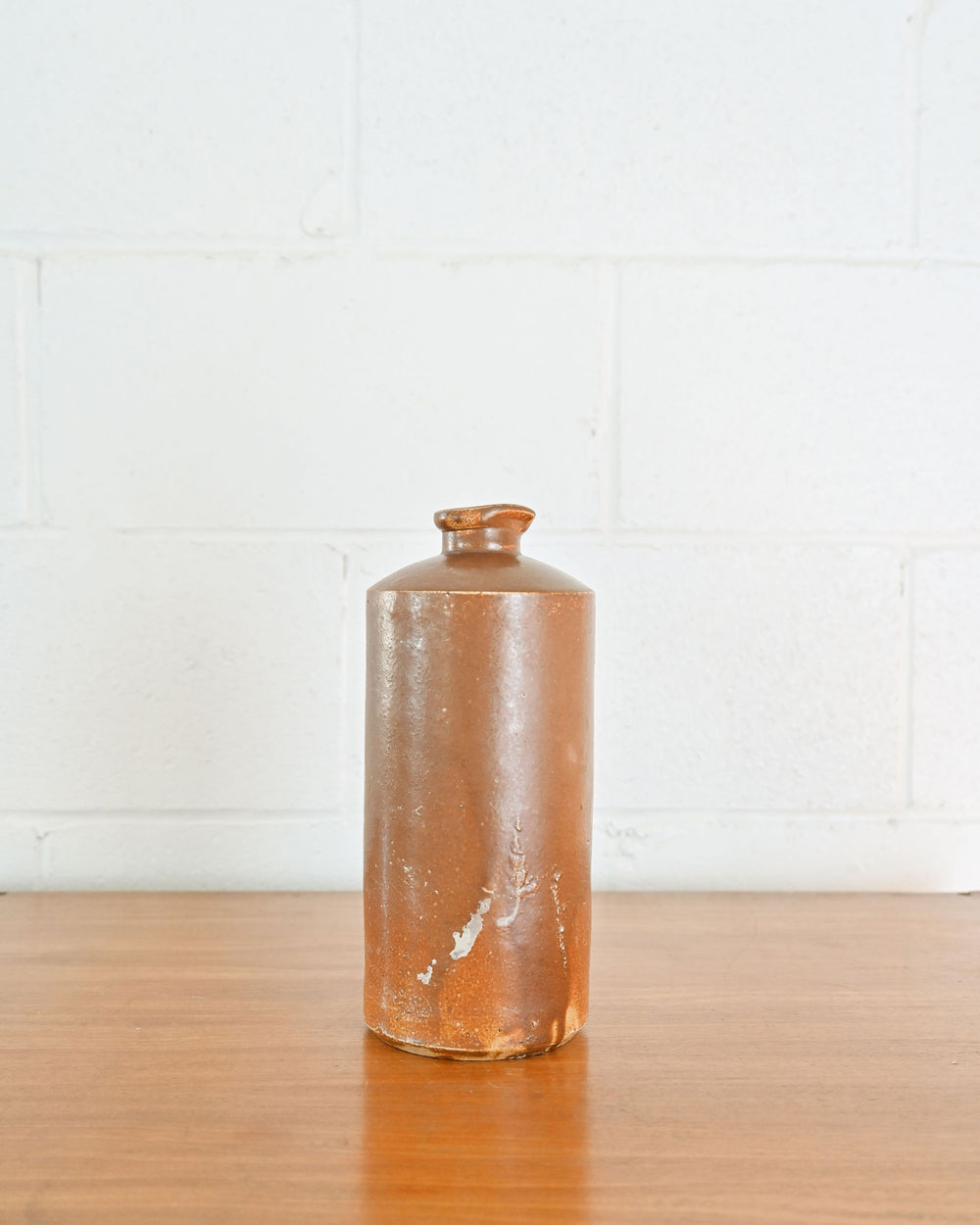 antique english stoneware ink bottle