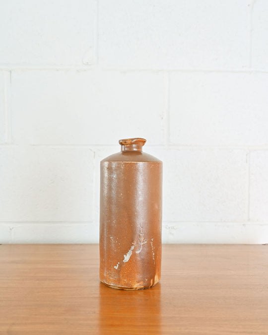 antique english stoneware ink bottle