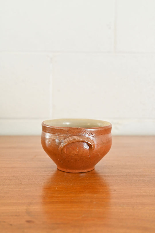 vintage french stoneware bowl, small