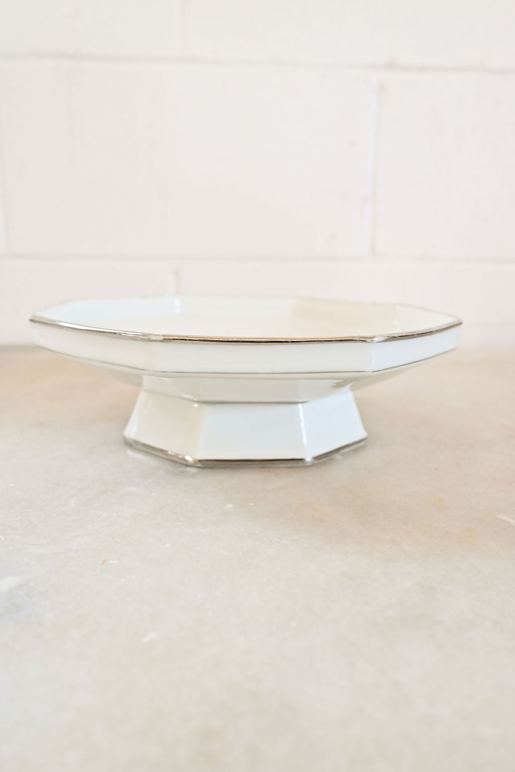 vintage limoges porcelain cake pedestal