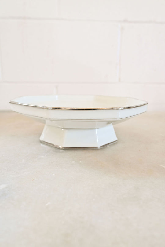 vintage limoges porcelain cake pedestal