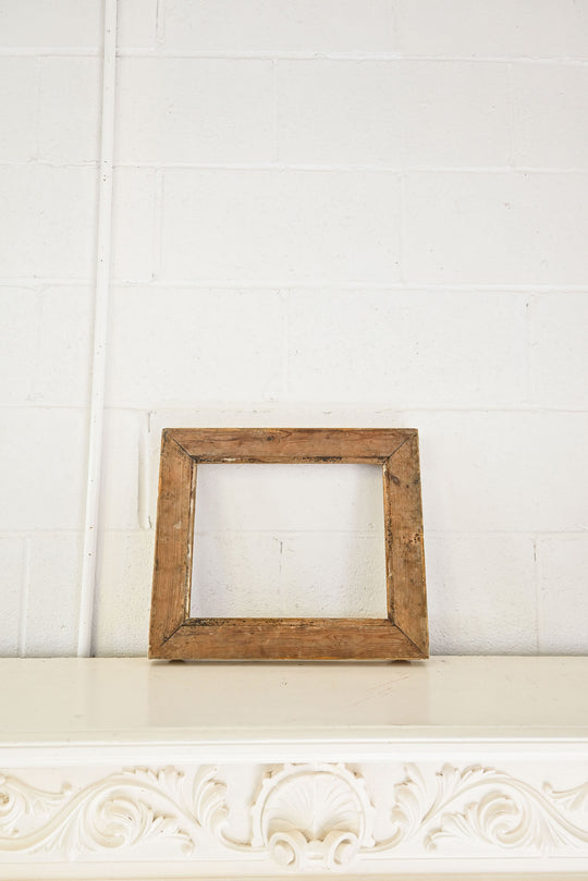 vintage french wood and plaster frame