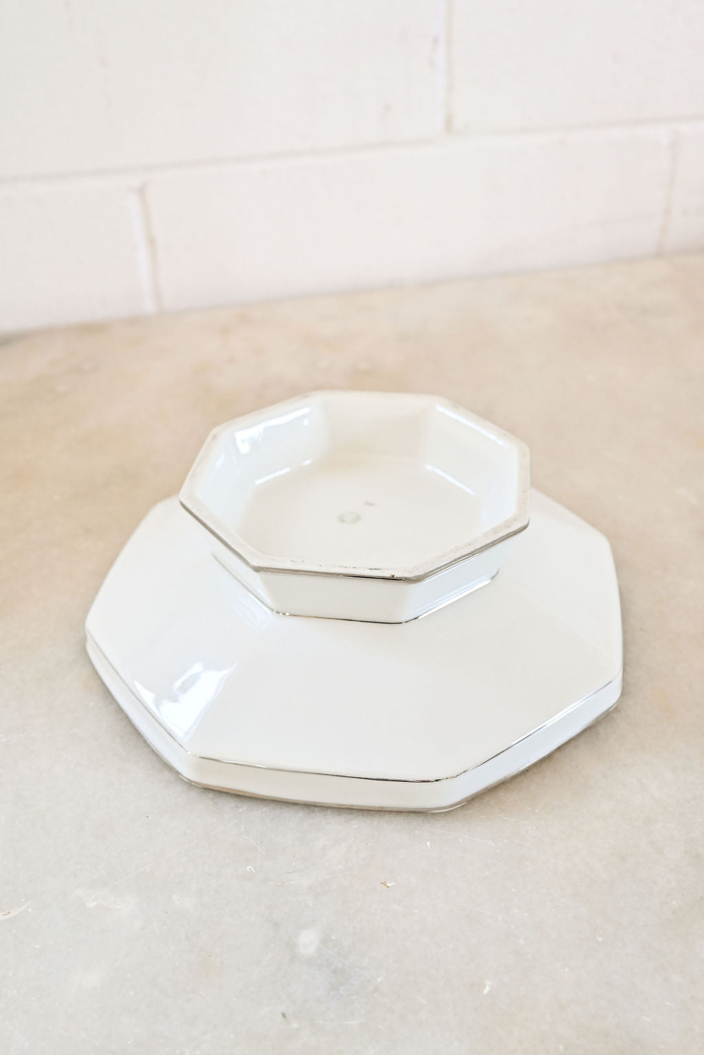 vintage limoges porcelain cake pedestal