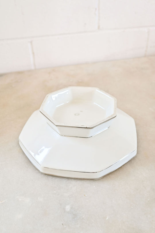 vintage limoges porcelain cake pedestal