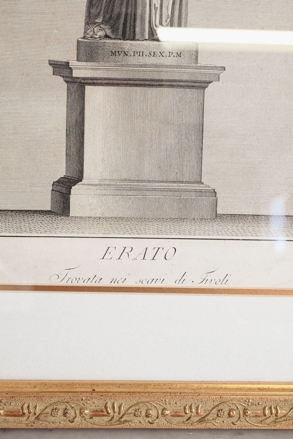 antique engraving "erato"