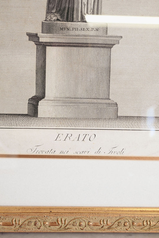 antique engraving "erato"