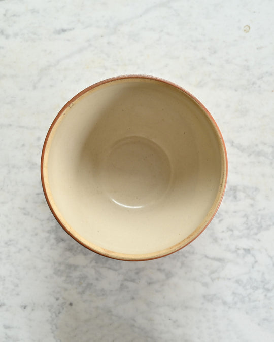 vintage french stoneware bowl, small