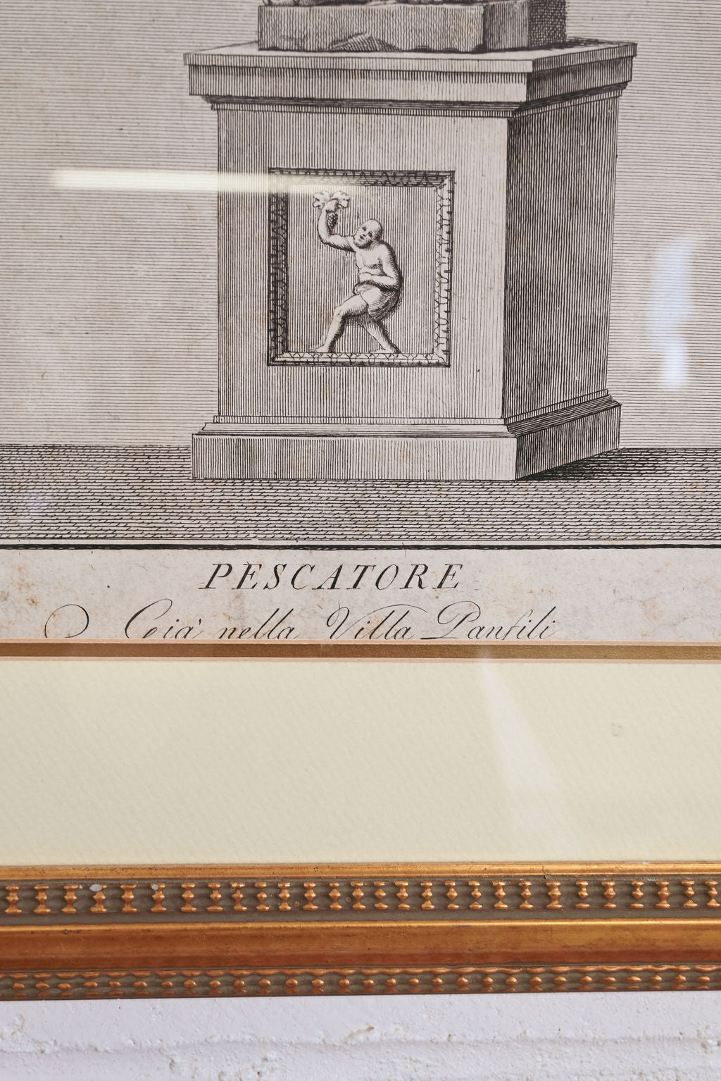 antique engraving "pescatore"