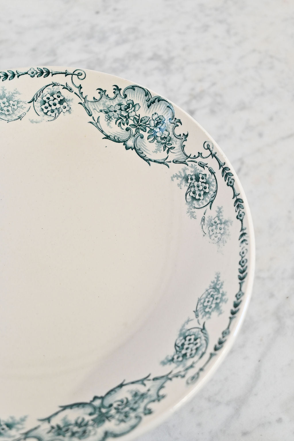 Vintage french St Amand transferware "compotier"