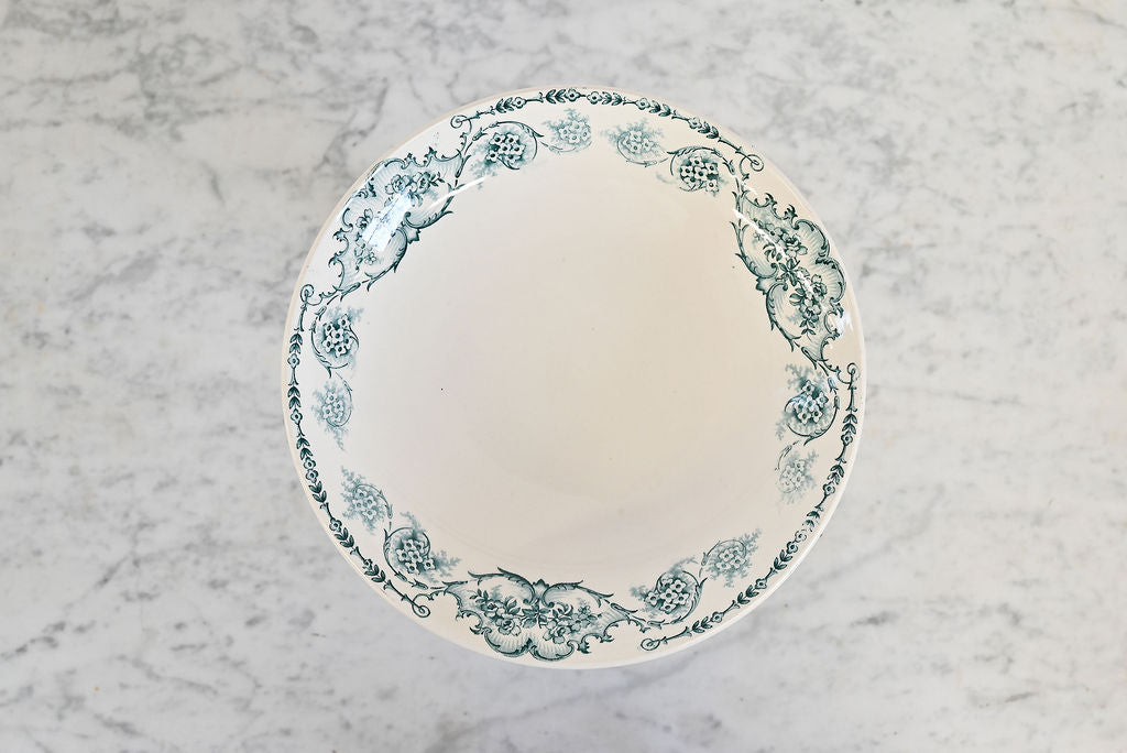Vintage french St Amand transferware "compotier"
