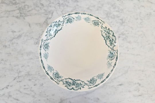 Vintage french St Amand transferware "compotier"