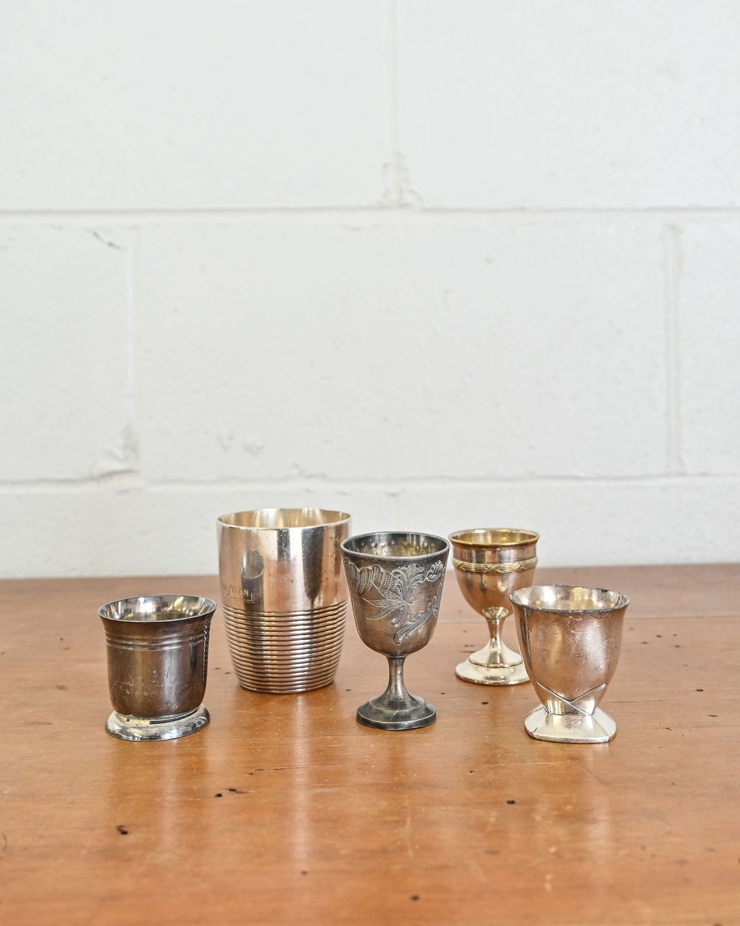 vintage french silverplate christening cup i