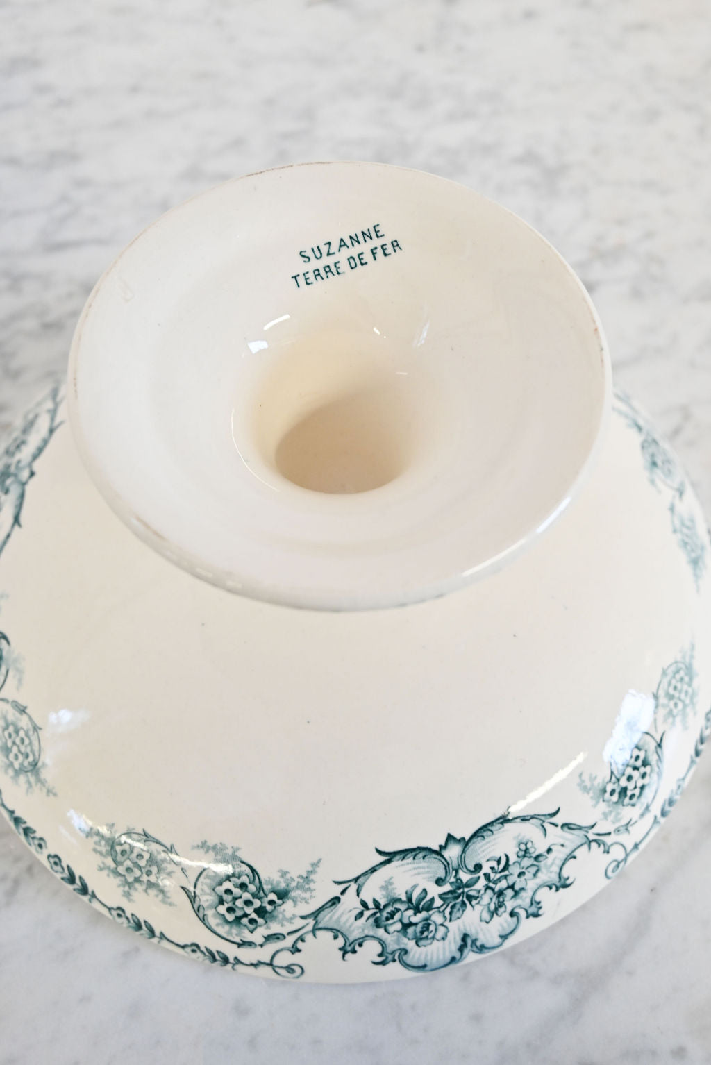 Vintage french St Amand transferware "compotier"