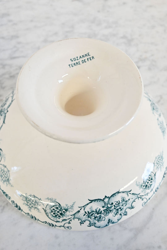 Vintage french St Amand transferware "compotier"