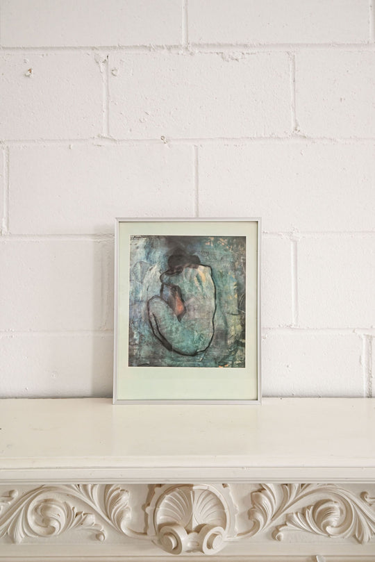vintage Picasso framed print, “the blue nude, 1902”