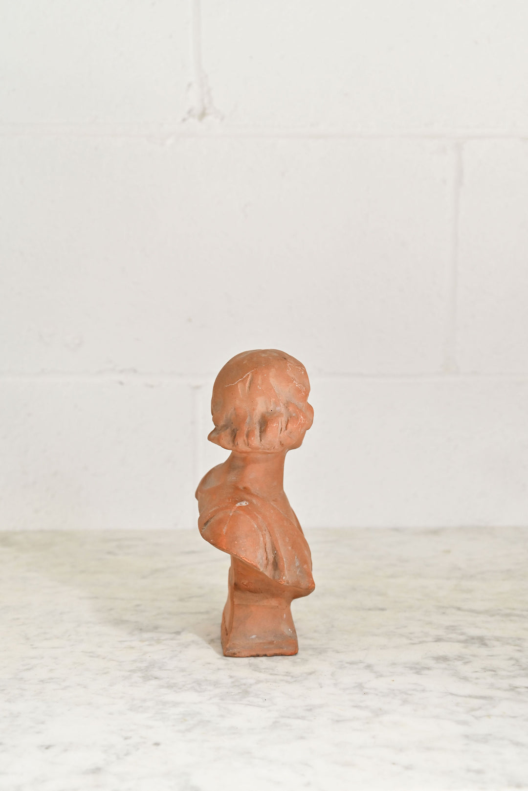 vintage French terra cotta bust