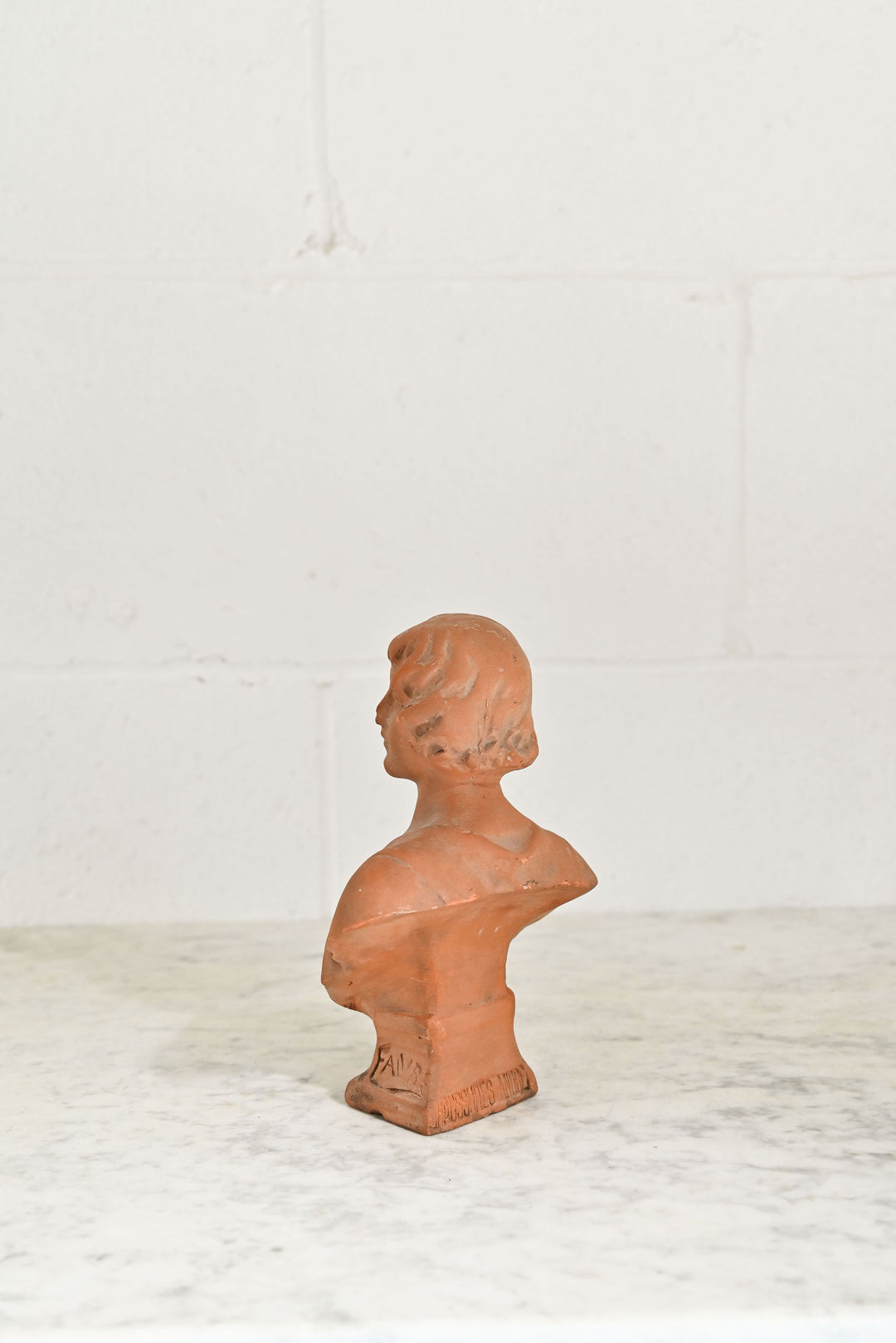 vintage French terra cotta bust