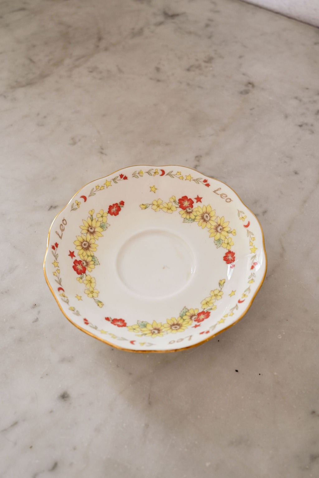 vintage royal albert zodiac series tea cup, "Leo"