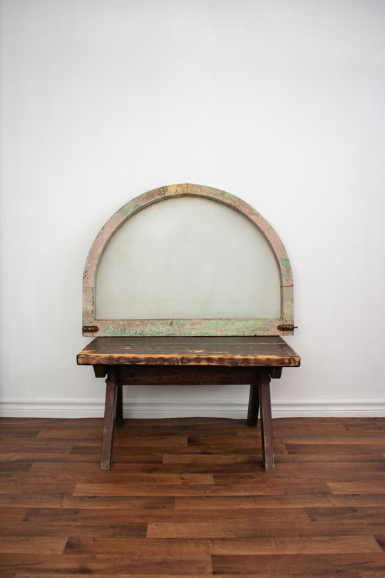 antique arched farmhouse window frames