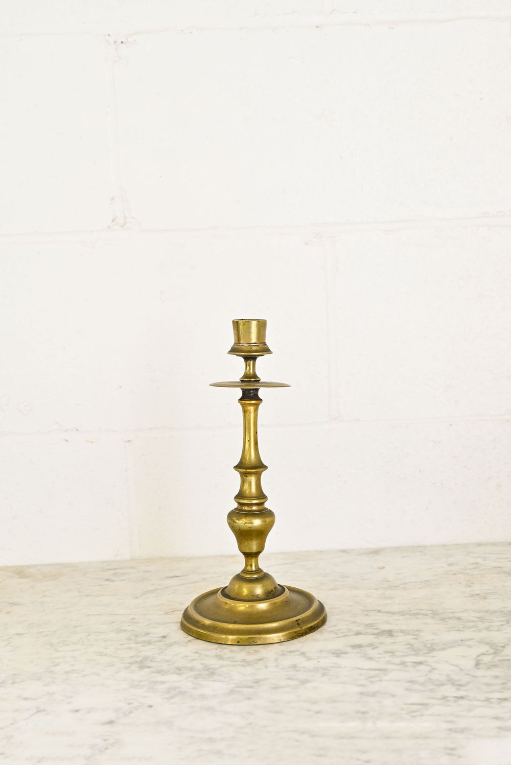 vintage french tall brass candlestick
