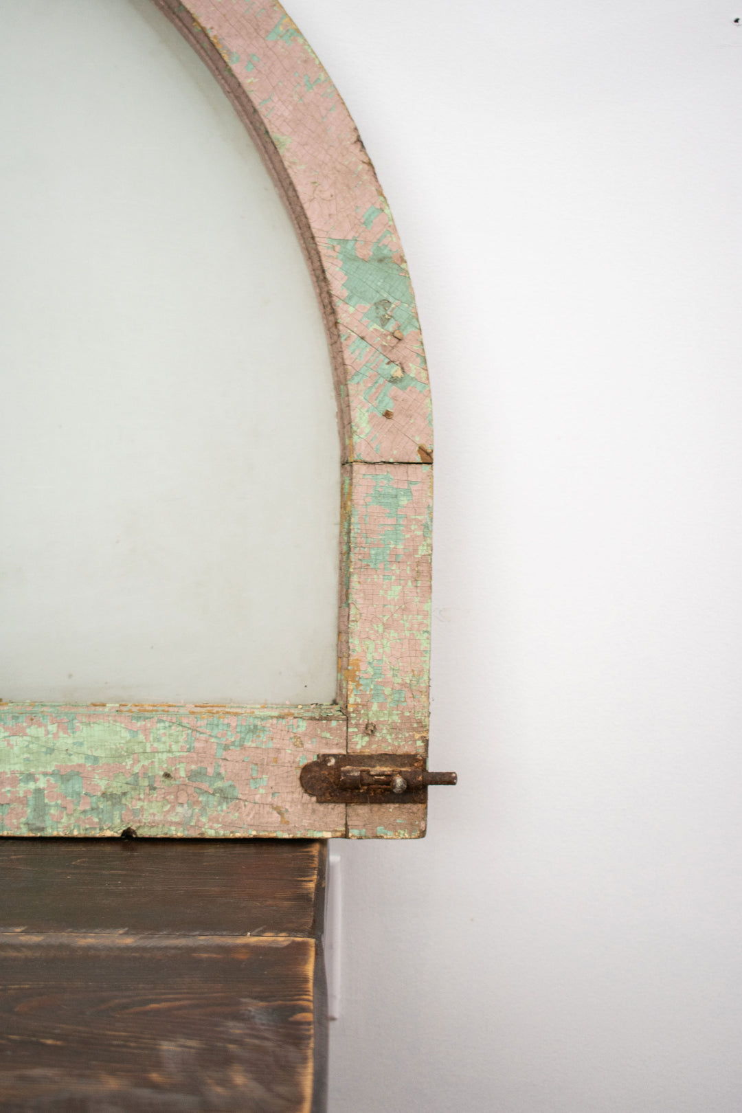 antique arched farmhouse window frames